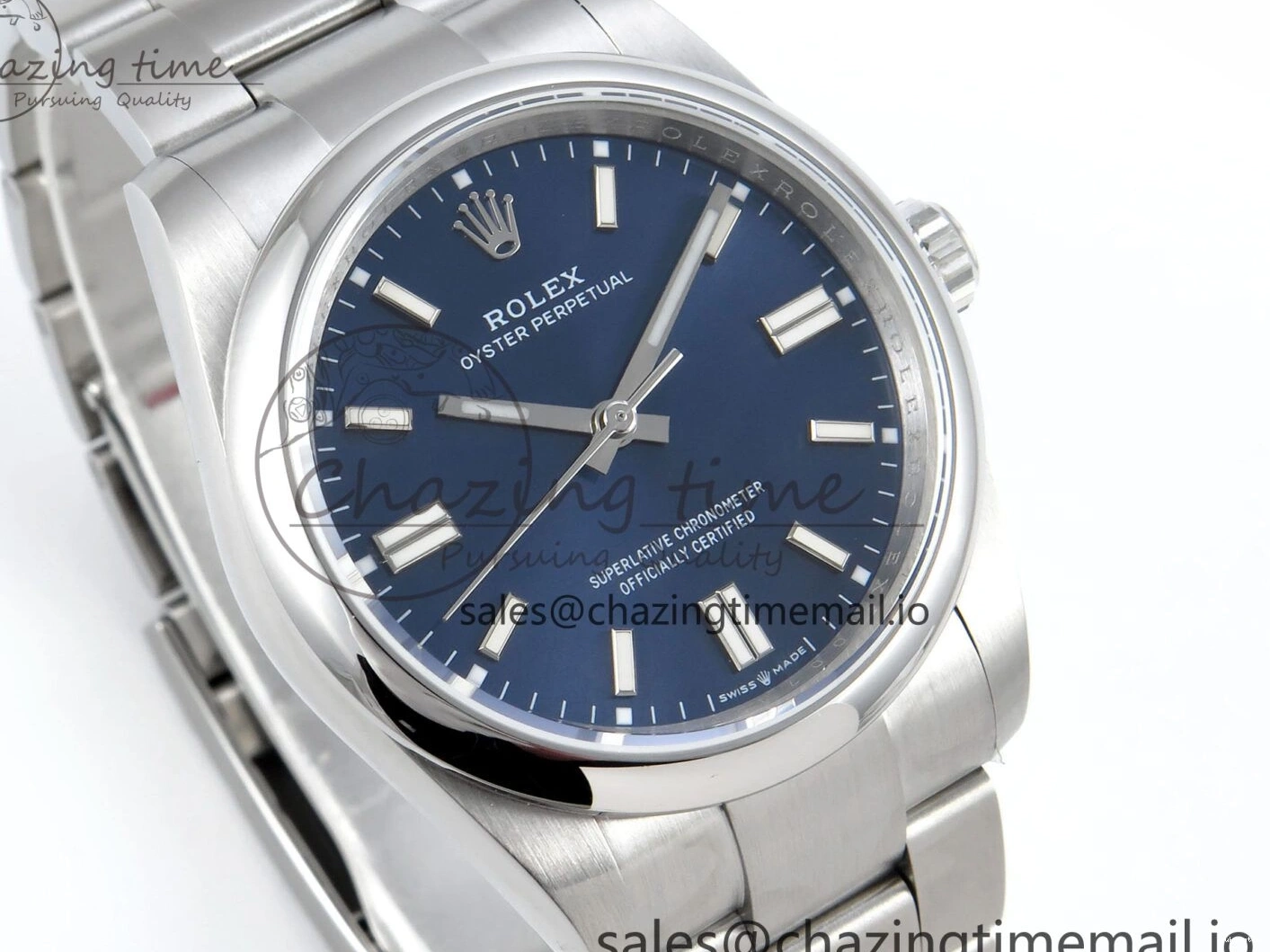 Dial 126000 Steel Oyster Blue Edition 36mm Best A3230 1:1 DIWF Perpetual 904L 0418